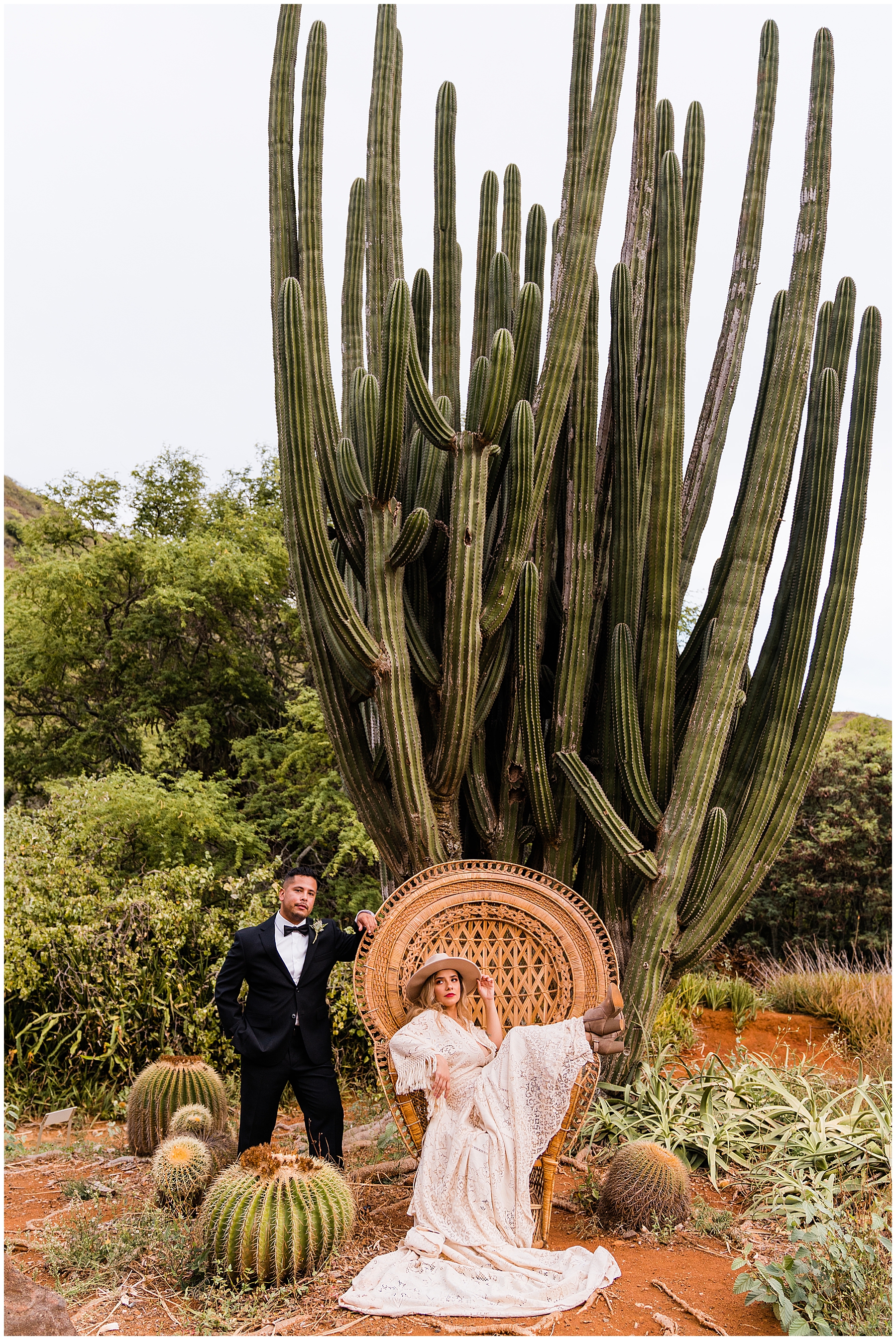 desert elopement saguaro cactus
