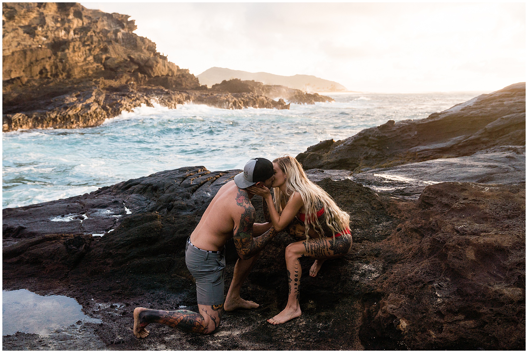 she said yes engagement photos hawaii
