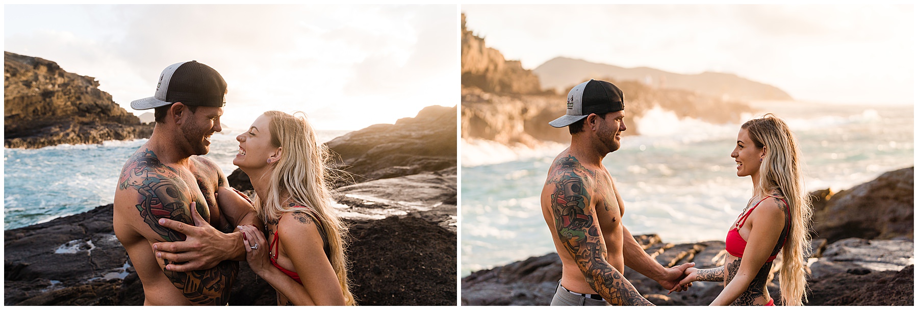 eternity beach engagement session hawaii