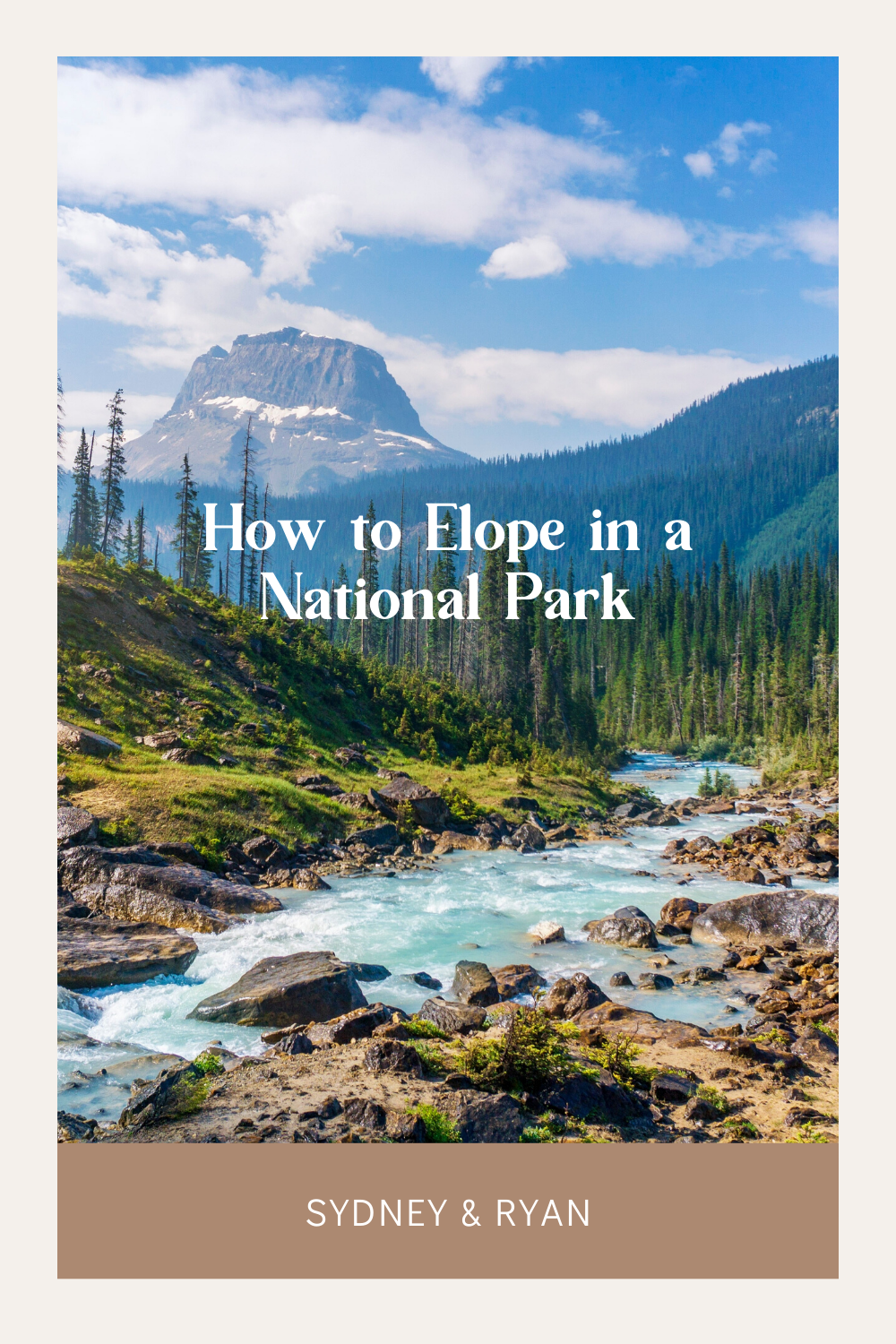 HOW TO Elope in a national park