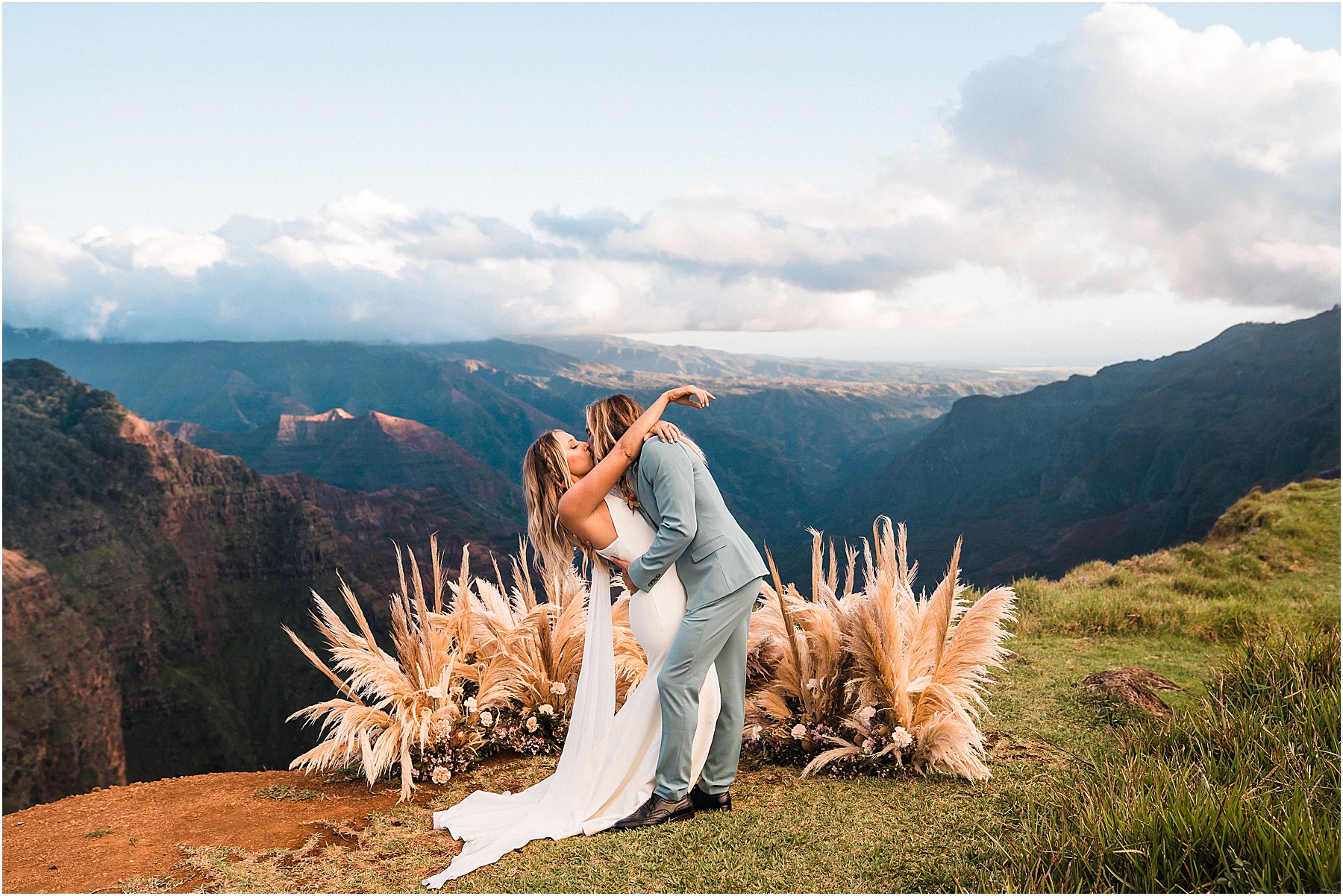 waimea canyon adventure elopement in kauai, hawaii
