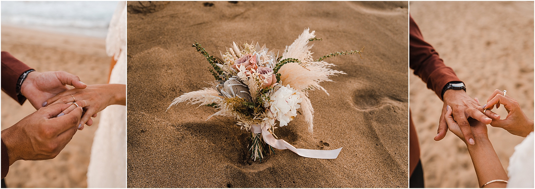 boho beach wedding bouquet