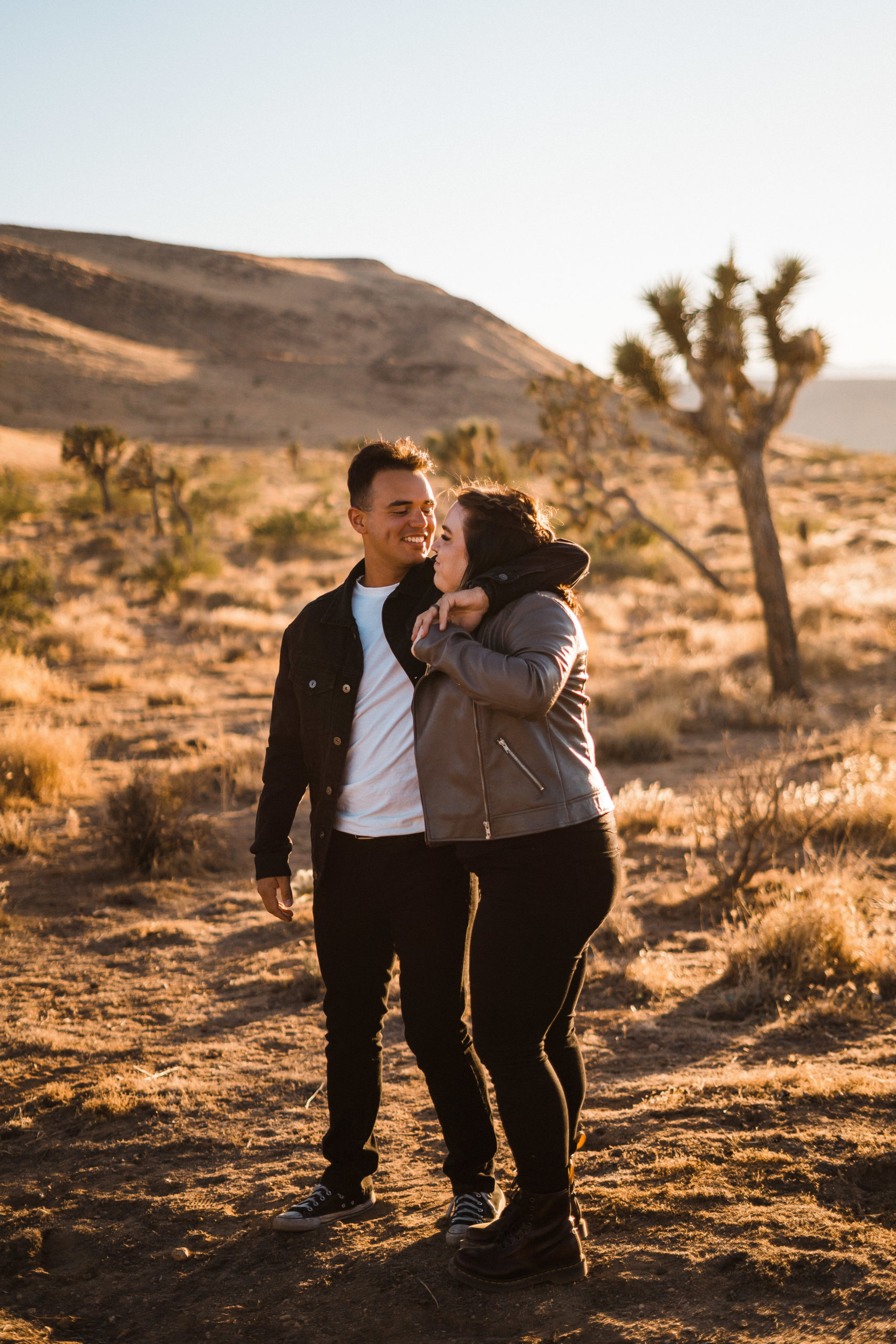 Edgy Engagement Photoshoot in California desert