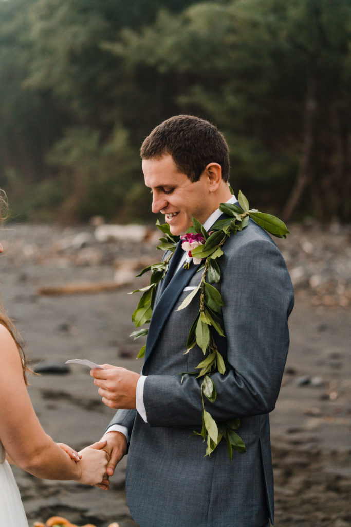 black sand beach wedding pololu valley hawaii
